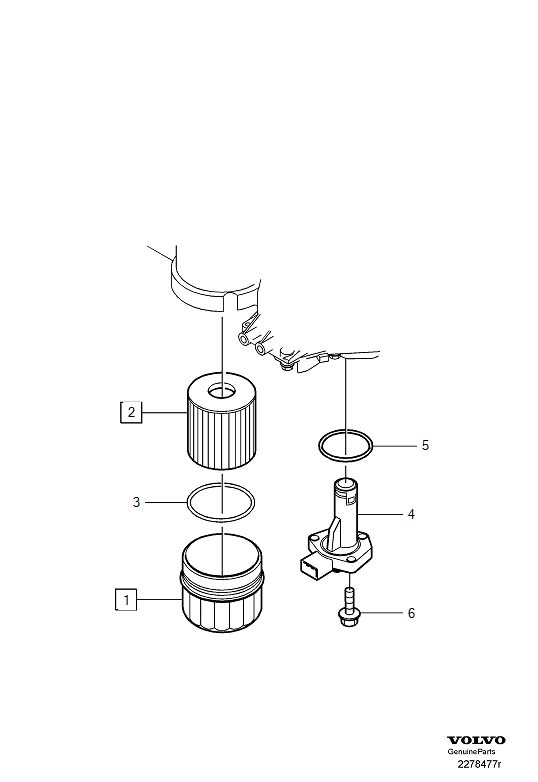 Full size assembly image of Oil filter (1/6)