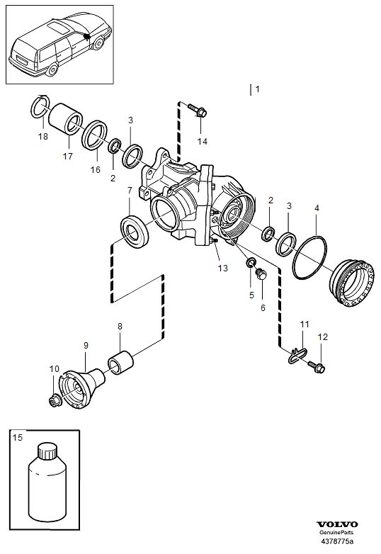 Diagram Bevel gear, Angle gear for your 2024 Volvo XC60   