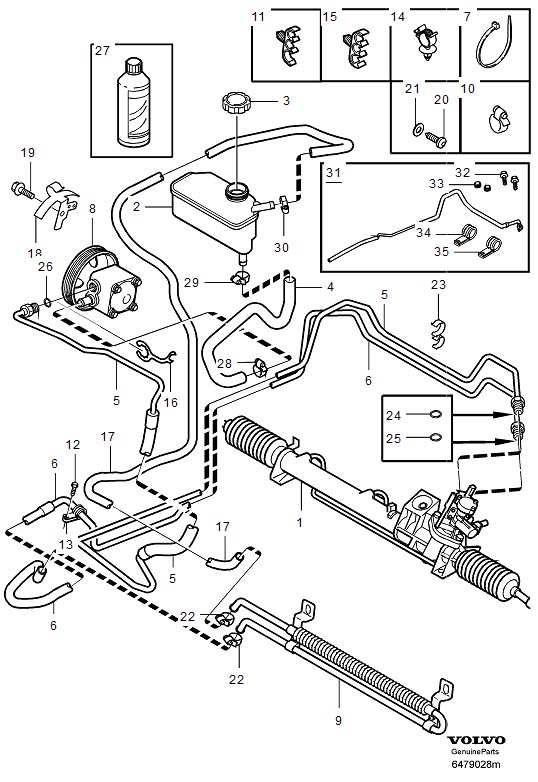 Diagram Pump, pump, servo steering for your 2018 Volvo XC60   