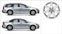 Diagram Aluminum rim Cordelia 6.5 x 16" for your Volvo
