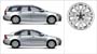 Diagram Aluminum rim "Rana" 6.5 x 16" Aluminum rim "Rana" 6.5 x 16". for your 2001 Volvo S40