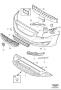 Image of Absorber. Bumper, Body Parts. (EU), (OS). (Front) image for your 2007 Volvo C30
