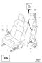 Diagram Front seat belt for your 2002 Volvo S40