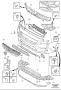 Diagram Bumper, front, body parts for your 2025 Volvo S60