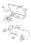 Diagram Tailgate components, Tailgate components. for your 1979 Volvo 240