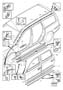 Diagram Trim mouldings for your 1975 Volvo