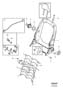 Diagram Backrest frame manually operated for your 2014 Volvo V60