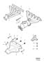 Diagram Exhaust manifold 5-Cylinder without TURBO for your 2007 Volvo V70 2.4l 5 cylinder Turbo