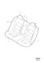 Diagram Rear seat upholstery for your 1998 Volvo V70