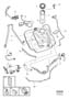 Diagram Fuel tank and connecting parts 5-Cylinder TURBO The code key is under group 81. 5-Cylinder without TURBO for your 2007 Volvo XC90