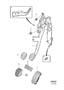 Diagram Brake control brake pedal Manual Transmission, L.H.D for your Volvo
