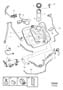 Diagram Fuel tank and connecting parts 5-Cylinder TURBO The code key is under group 81. 5-Cylinder without TURBO for your 2007 Volvo XC90