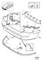 Diagram Bumpers Rear additional components S40 for your 2002 Volvo V70