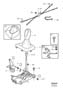 Diagram Gear lever carrier, for your 2008 Volvo V50