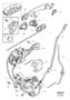 Diagram Lock, handle front door for your Volvo