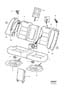 Diagram Rear seat padding, panels for your 2003 Volvo C70