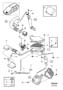 Diagram Aircleaner and shutter housing, Diesel for your Volvo