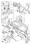 Image of Bracket. Additional Components. Dashboard. image for your Volvo S60 Cross Country  