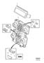 Diagram Control units Infotainment Control Module (icm). Climate Control Module (ccm). for your 2009 Volvo V50
