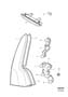 Diagram Lighting, rear V50 for your 2010 Volvo V50