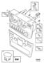 Image of Heater Controls. CELSIUS. E.C.C. (Charcoal) image for your 2002 Volvo V70   