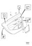 Diagram Door panel Rear for your 2010 Volvo V50