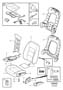 Diagram Front seat padding panels for your 1998 Volvo V70