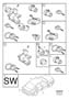 Diagram Lock kits -2003 When ordering separate keys or keys with a lock kit an sw must also be ordered. for your 2003 Volvo XC90