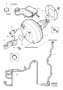 Diagram Master cylinder, brake servo 5-Cylinder, without TURBO, R.H.D (eu) for your Volvo