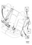 Diagram Rear seat belt for your 2004 Volvo V70
