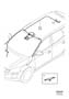 Diagram Roof related parts for your Volvo V70