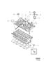 Diagram Cylinder head 5-Cylinder without TURBO. for your 2016 Volvo