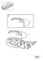 Diagram Cover external rear view mirror for your 1985 Volvo