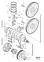 Diagram Crank mechanism 5-Cylinder for your 1999 Volvo V70 2.3l 5 cylinder Turbo