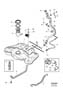 Diagram Fuel tank and connecting parts 4-Cylinder 5-Cylinder for your Volvo S80