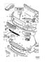Diagram Front bumper additional components for your 1996 Volvo