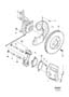 Diagram Front wheel brake for your 2024 Volvo XC90