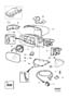 Diagram Rearview mirrors Blind Spot Information System (BLIS) S60/V70 2007- for your 2009 Volvo S40