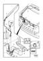 Diagram Trunk lid, tailgate Electrical equipment for your Volvo
