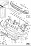 Diagram Front bumper additional components for your 2004 Volvo S80