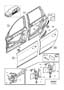 Diagram Side door with operation complete for your 2004 Volvo V70