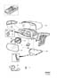 Diagram Rearview mirrors Blind Spot Information System (BLIS) 2008- for your 2006 Volvo S40