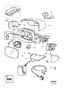 Diagram Rearview mirrors, Blind Spot Information System (BLIS), XC70 2007- for your 2003 Volvo V70