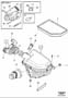Diagram Aircleaner and shutter housing for your Volvo