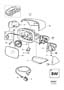 Diagram Rearview mirrors electronically foldable 2007- for your Volvo V70