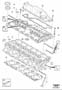 Diagram Cylinder head 6-Cylinder for your 1993 Volvo 940 5DRS S.R 2.3l Fuel Injected Turbo