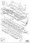 Diagram Cylinder head 6-Cylinder for your 1993 Volvo 940 5DRS S.R 2.3l Fuel Injected Turbo
