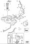 Diagram Fuel tank and connecting parts, Diesel for your 1999 Volvo S80