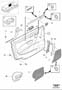 Diagram Parts for front door panel 2005- for your 2010 Volvo V50