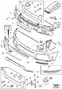 Diagram Front bumper for your 2004 Volvo S80